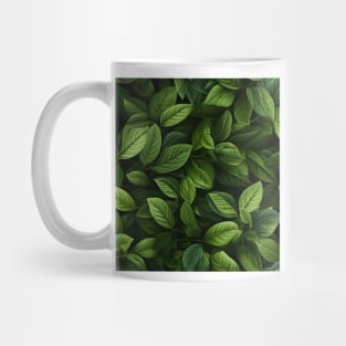 Green Leaves Pattern 9 Mug